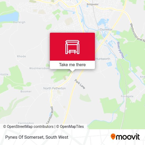 Pynes Of Somerset map
