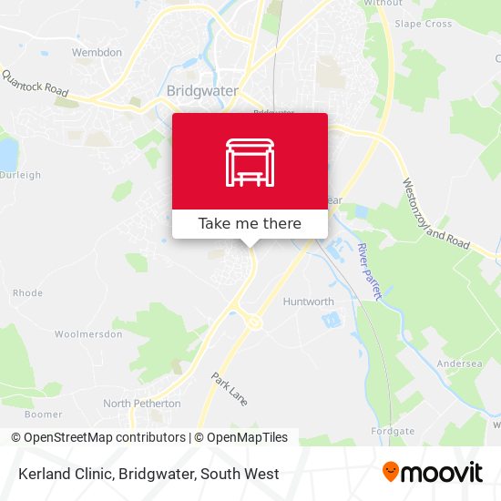 Kerland Clinic, Bridgwater map