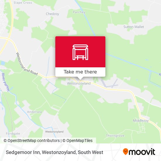 Sedgemoor Inn, Westonzoyland map