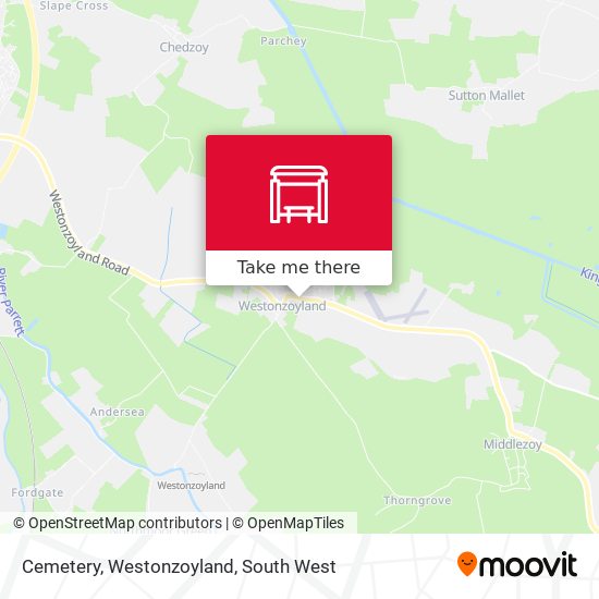 Cemetery, Westonzoyland map