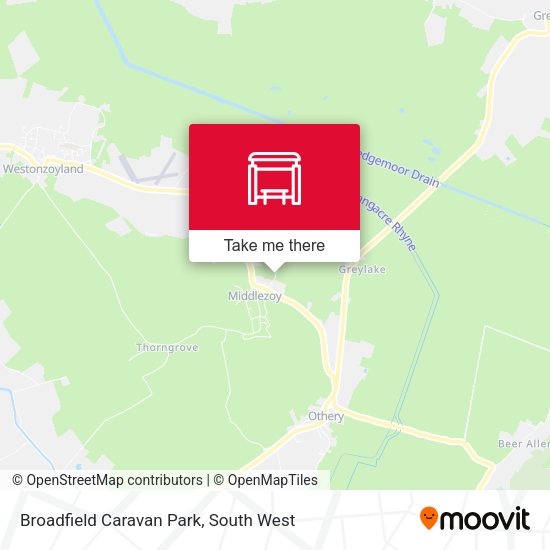 Broadfield Caravan Park map