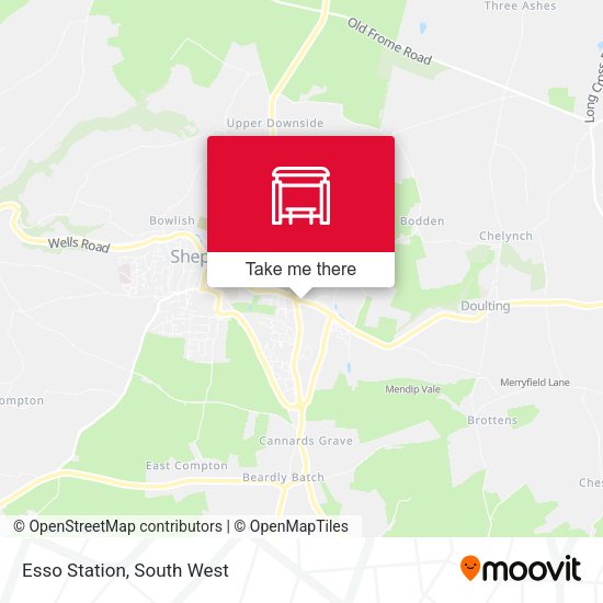 Esso Station map