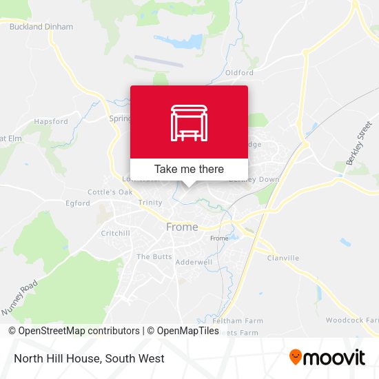 North Hill House map