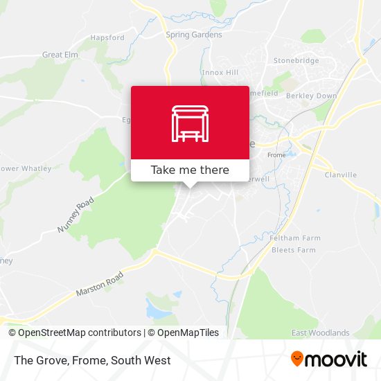 The Grove, Frome map