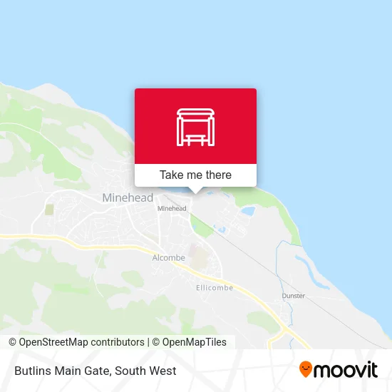 Butlins Main Gate map