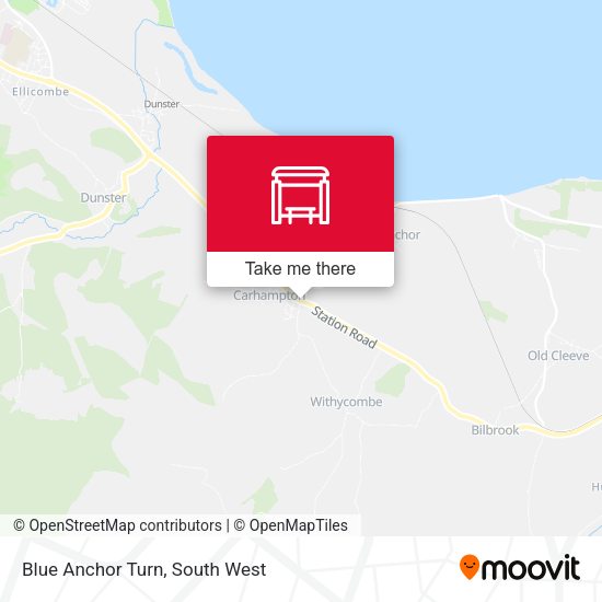 Blue Anchor Turn map