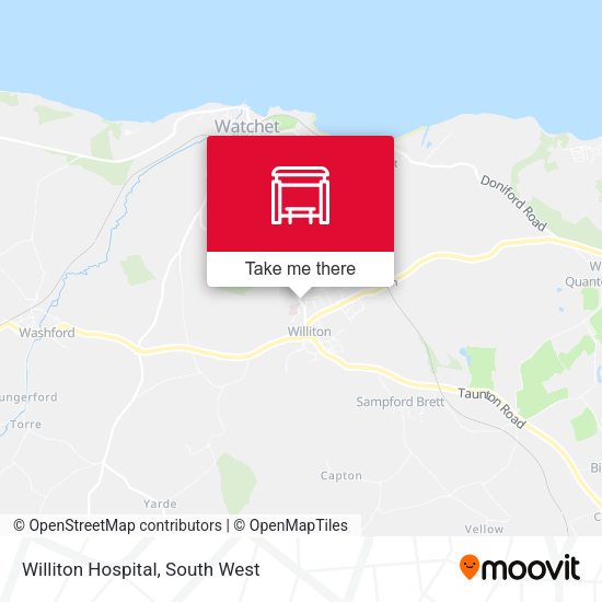 Williton Hospital map