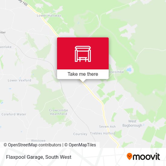 Flaxpool Garage map