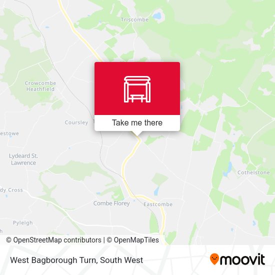 West Bagborough Turn map