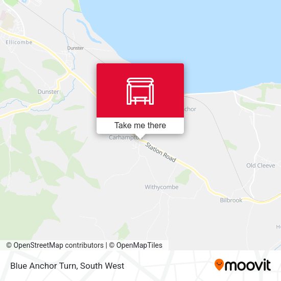 Blue Anchor Turn map