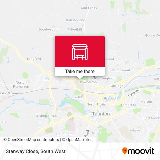 Stanway Close map