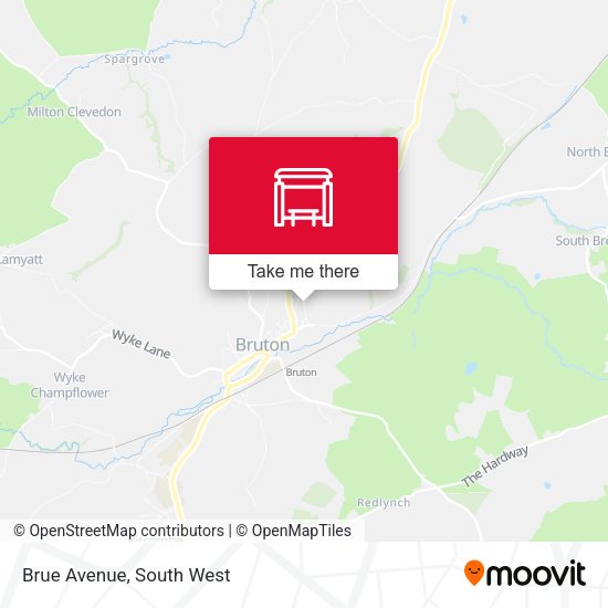 Brue Avenue map