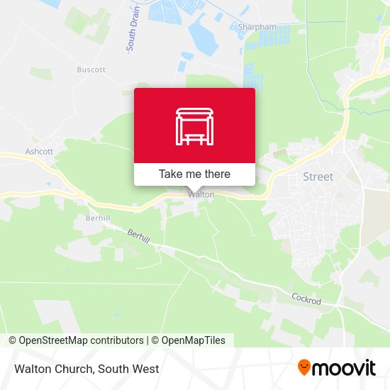 Walton Church map