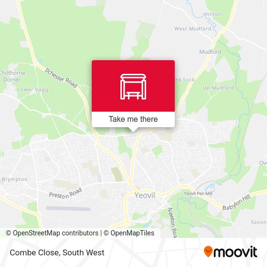Combe Close map