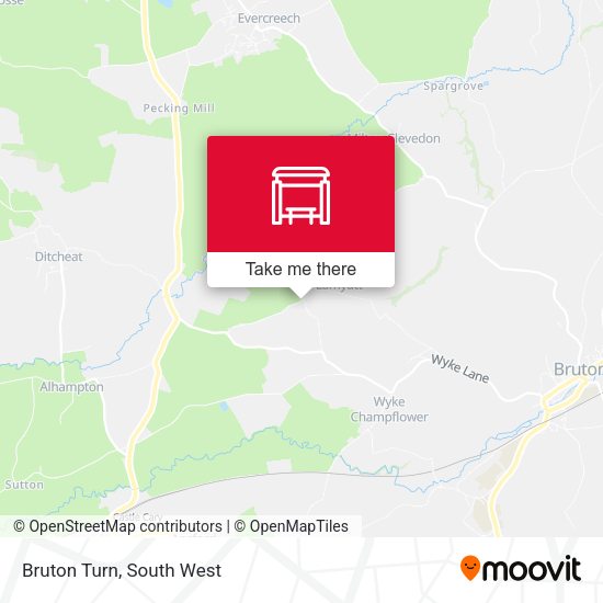 Bruton Turn map