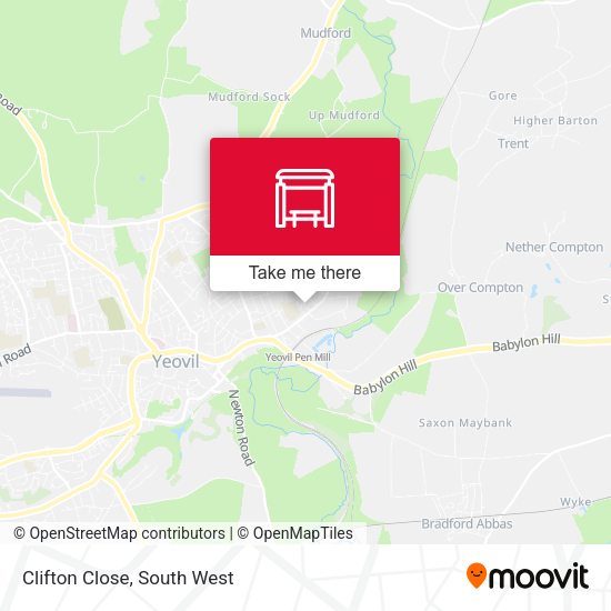 Clifton Close map
