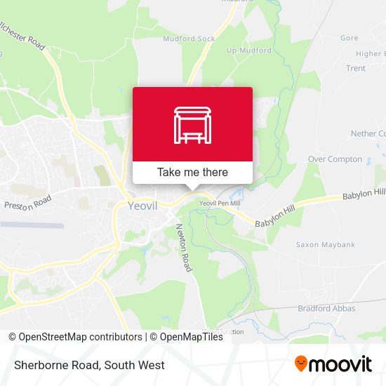 Sherborne Road map