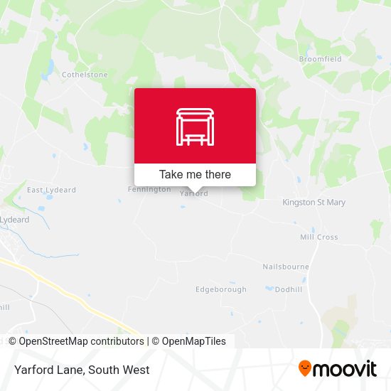 Yarford Lane map
