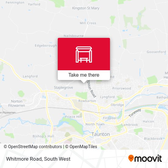 Whitmore Road map