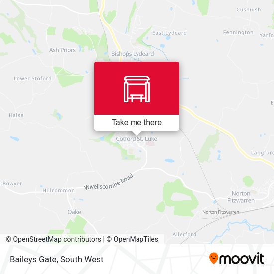 Baileys Gate map