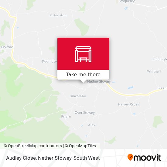 Audley Close, Nether Stowey map