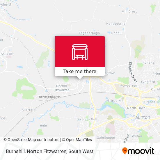 Burnshill, Norton Fitzwarren map
