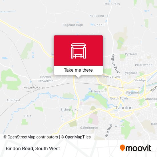 Bindon Road map