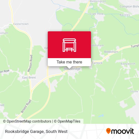 Rooksbridge Garage map