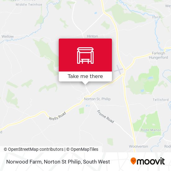 Norwood Farm, Norton St Philip map