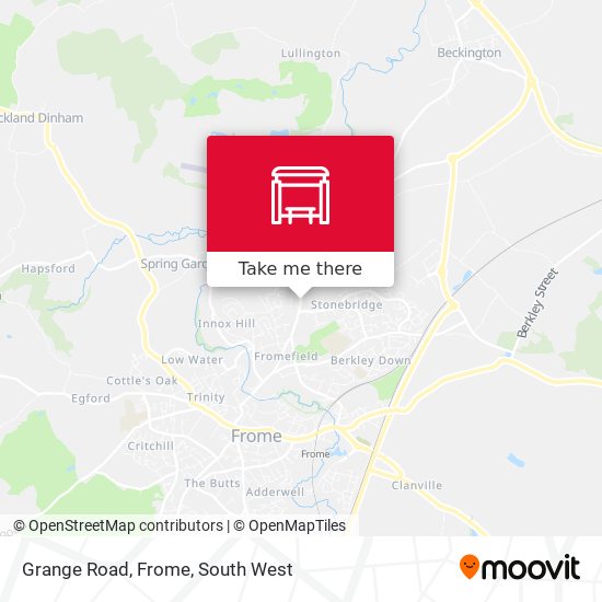 Grange Road, Frome map