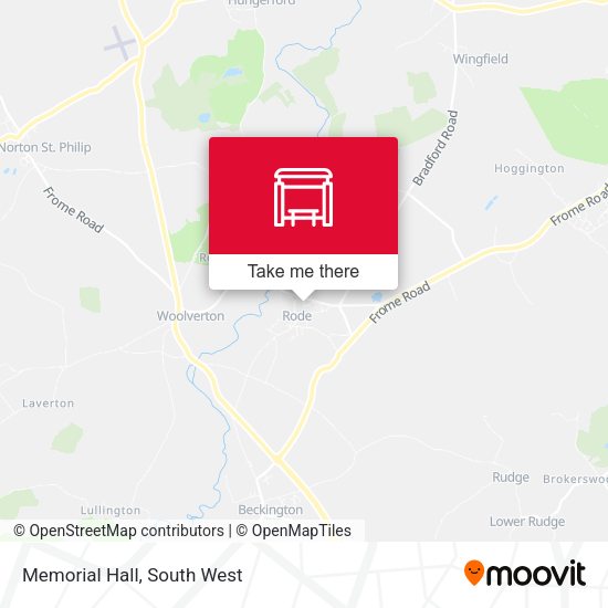 Memorial Hall map