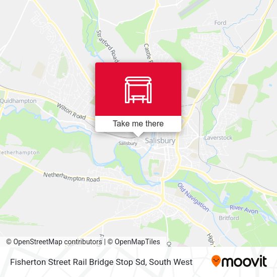 Fisherton Street Rail Bridge Stop Sd map