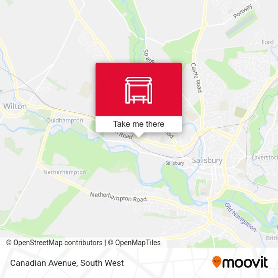 Canadian Avenue map