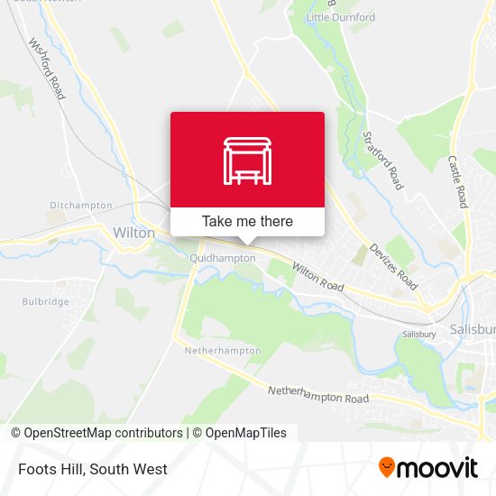 Foots Hill map