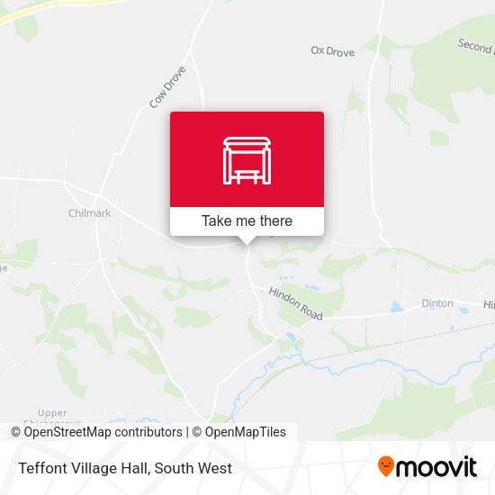 Teffont Village Hall map
