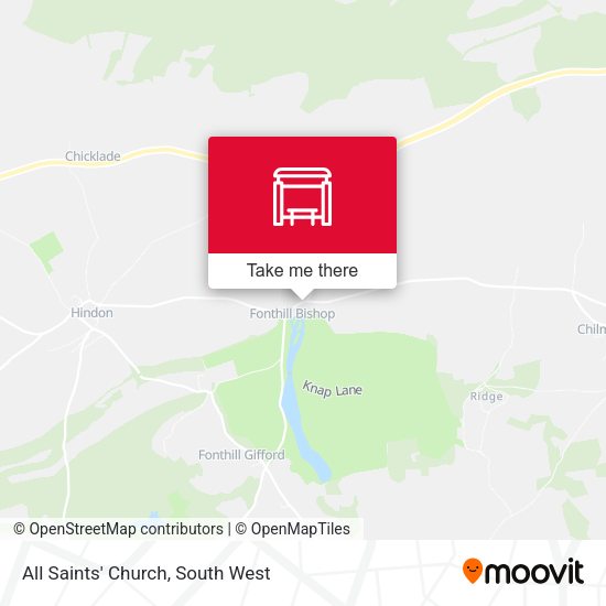 All Saints' Church map