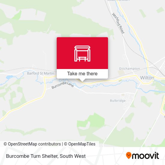 Burcombe Turn Shelter map