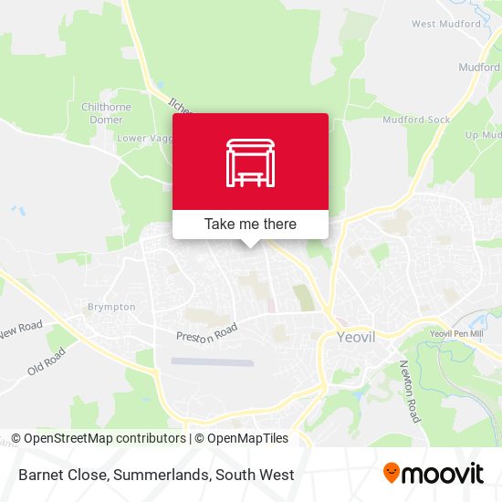 Barnet Close, Summerlands map