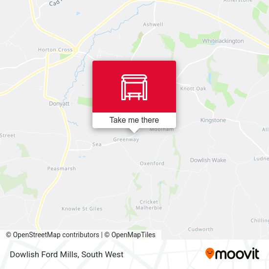 Dowlish Ford Mills map