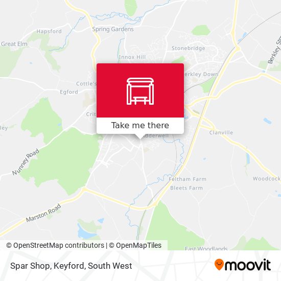 Spar Shop, Keyford map