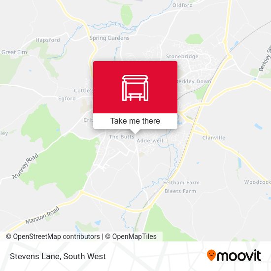 Stevens Lane map