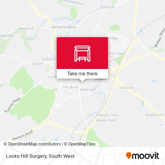 Locks Hill Surgery map