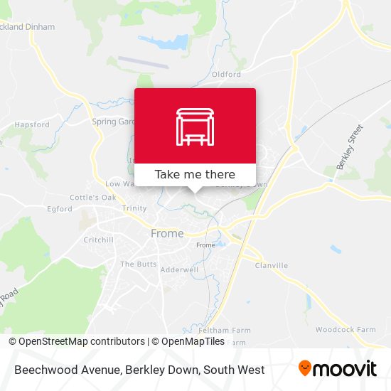 Beechwood Avenue, Berkley Down map