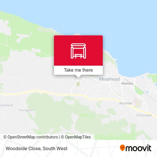 Woodside Close map