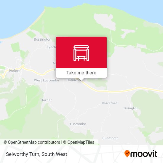 Selworthy Turn map