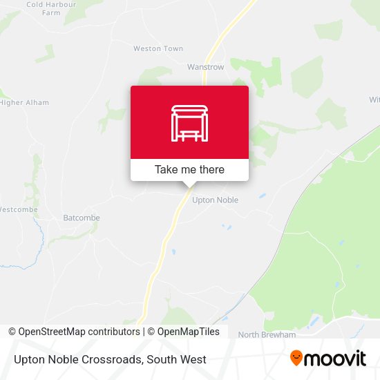 Upton Noble Crossroads map