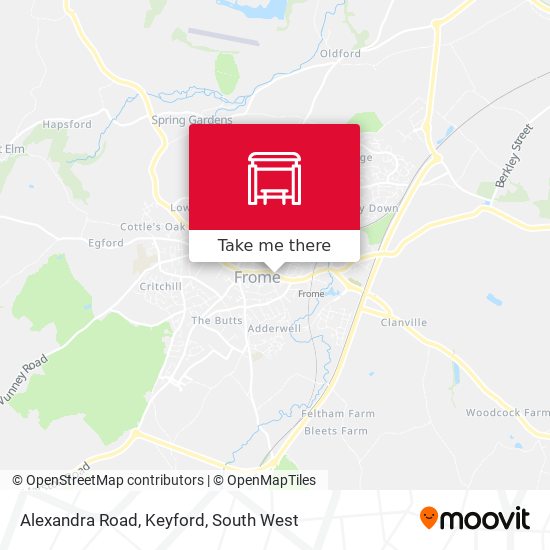 Alexandra Road, Keyford map