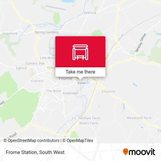 Frome Station map