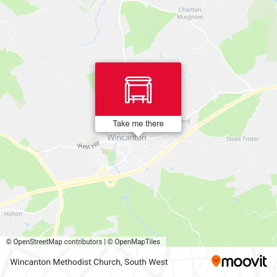 Wincanton Methodist Church map