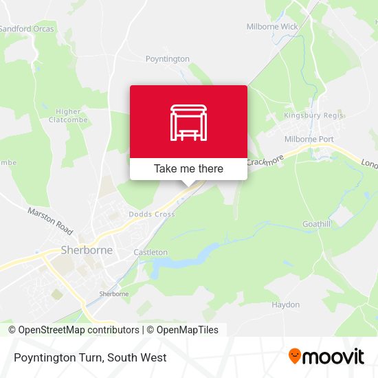 Poyntington Turn map